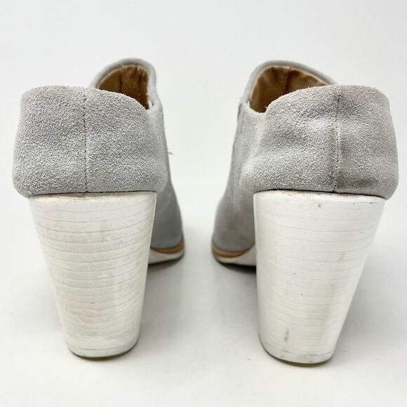 Sol Sana Liza Dove Grey Suede Peep Toe Heeled Mules Size 40 - Picture 7 of 11